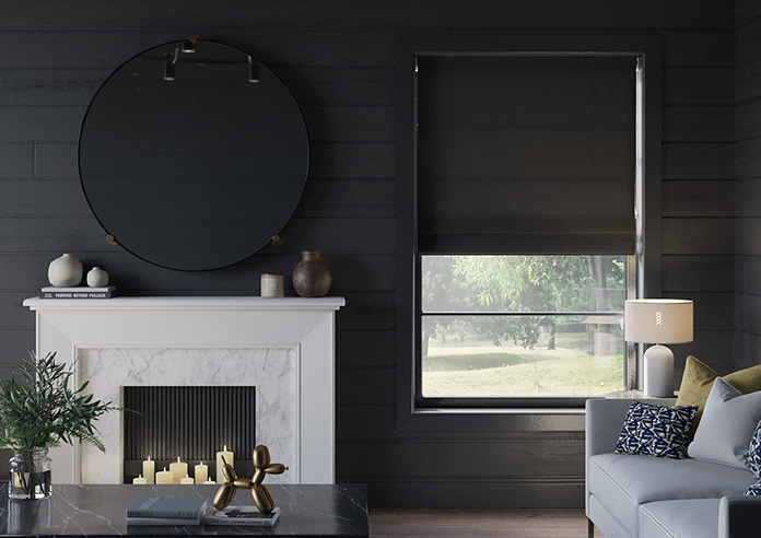 Stockholm, Black - Twist&Fit Roman Blind - Image 3